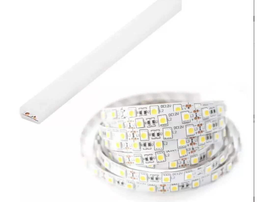 Lit escamotable horizontal avec étagères blanc mat Noby 140x200-Avec Led sans veilleuses