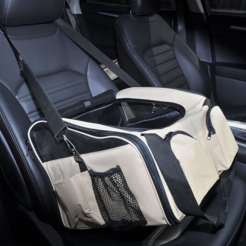 Bolsa marrom para transportar cães