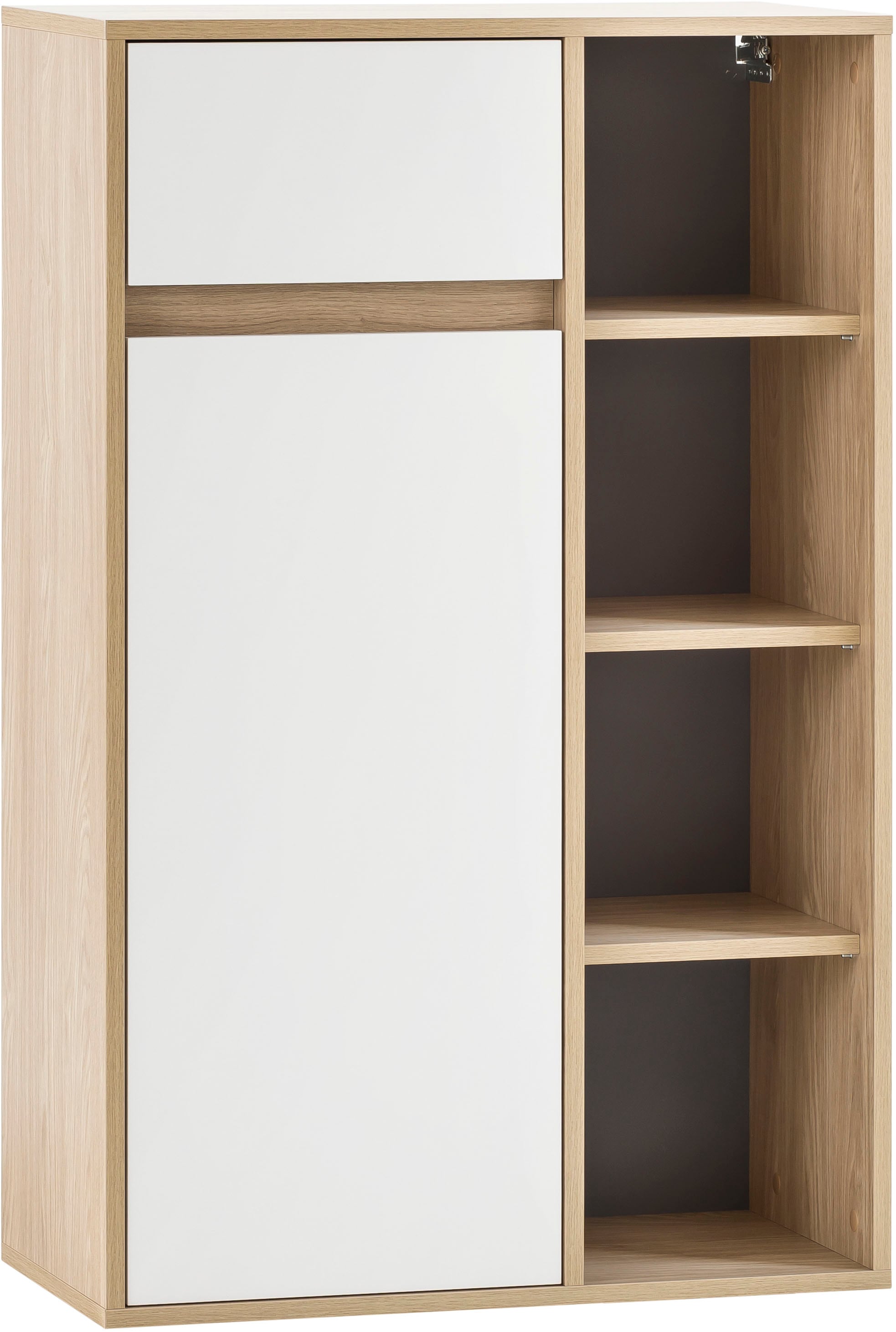 Schildmeyer Midischrank »Mali, Breite 66 cm« Holzdekor mit fühlbarer Struktur, Grifflose Türöffnung