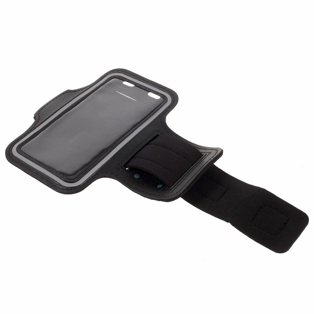 iPhone SE (2022/2020) / 8 / 7 Neopren Fitness Sportarmband   Schlüsselfach - Schwarz