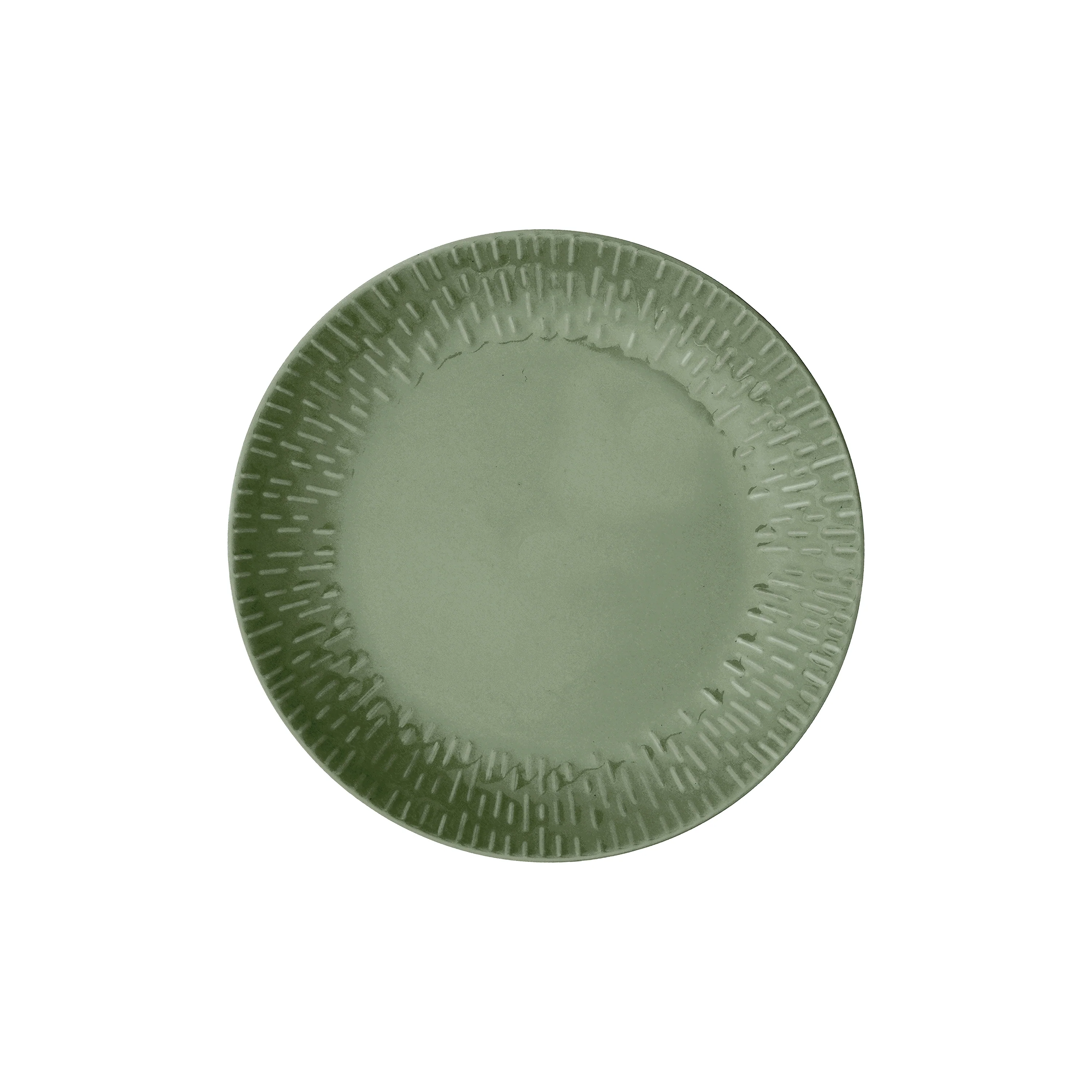 Aida  Confetti Olive frokosttallerken m/relief - Ø24 cm.