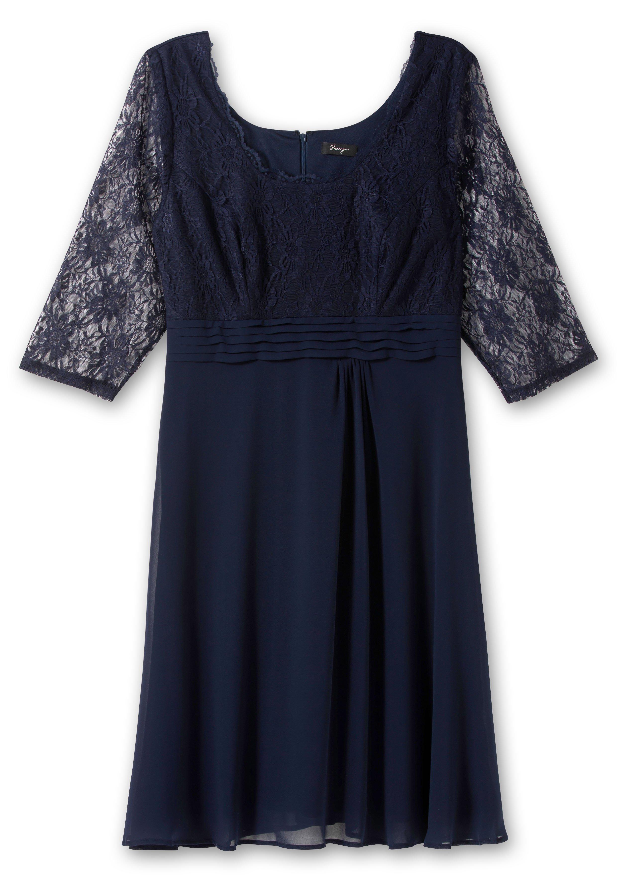 Cocktailkleid mit floraler Spitze