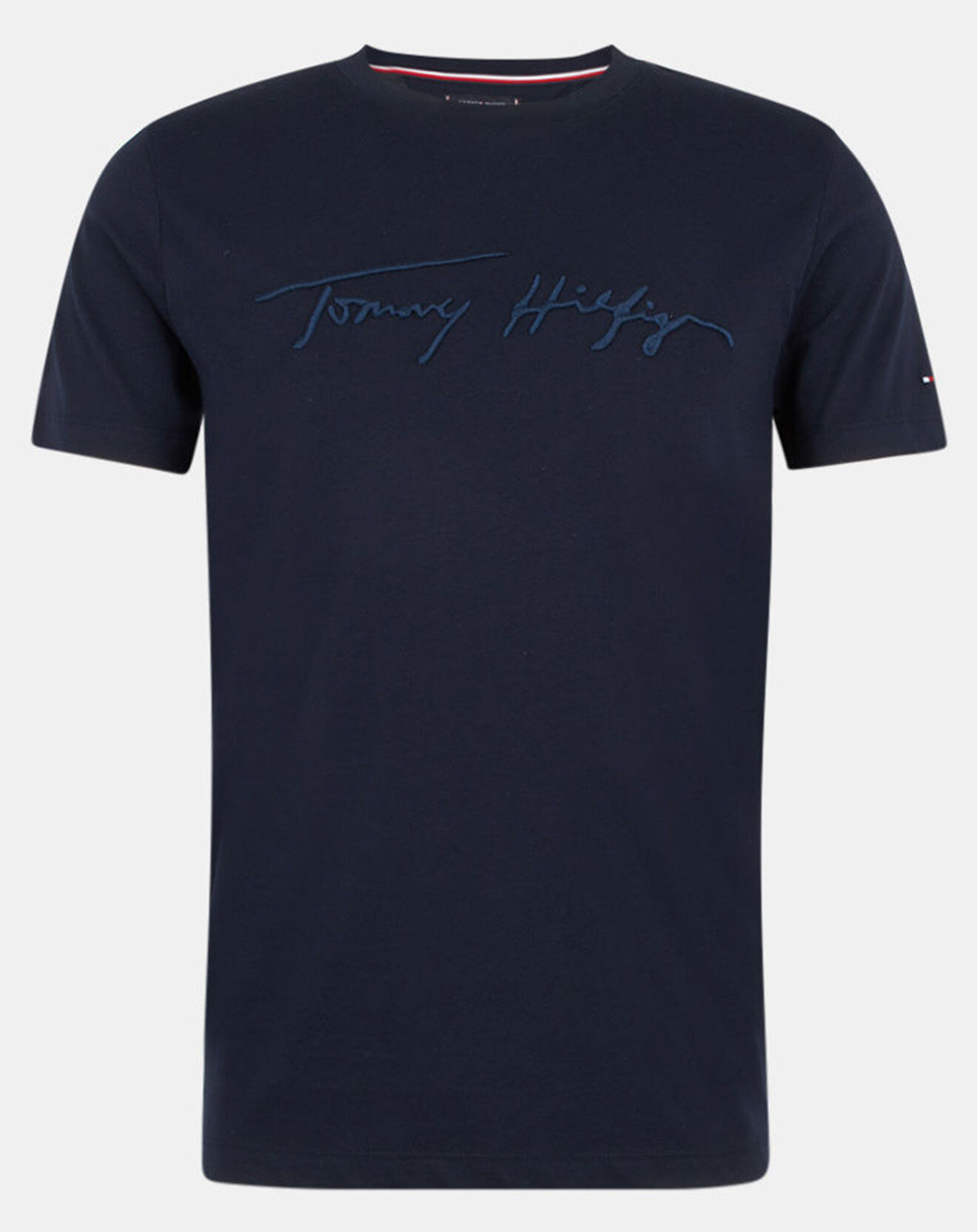 Tommy Hilfiger T-Shirt 100% Coton Bio Signature Graphic bleu marine
