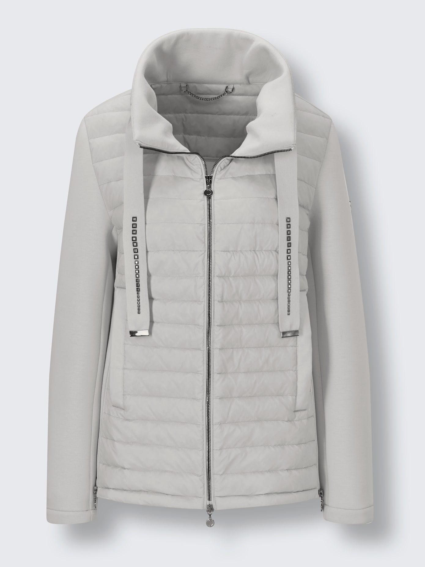 Veste en duvet mélange de matières tendance