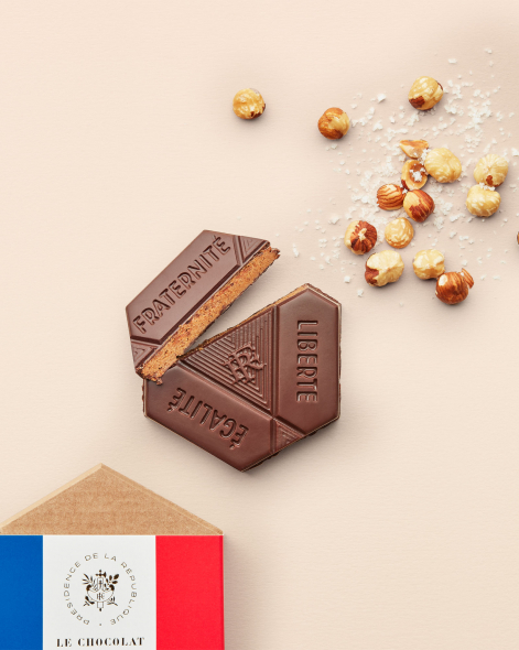 L'Hexa-Français Praliné Chocolat Noir 75% | Le Chocolat Alain Ducasse 85g