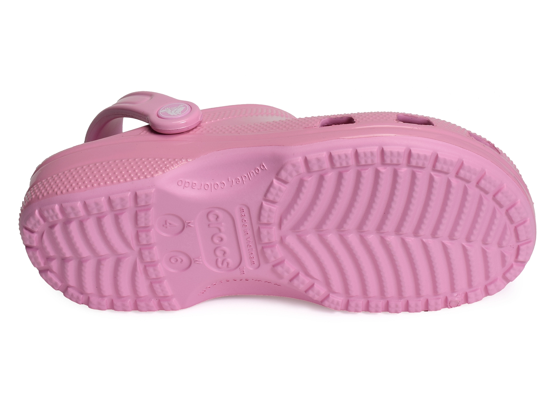 Classic high shine clog verni rose