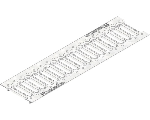 Hauraton Faserfix / Recyfix Standard 100 klemrooster, verzinkt, 500 mm x 137 mm x 3 mm