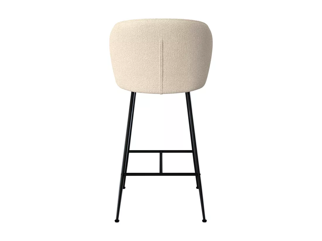 Lot de 2 chaises pour îlot central 66 cm en tissu bouclé beige - Groom