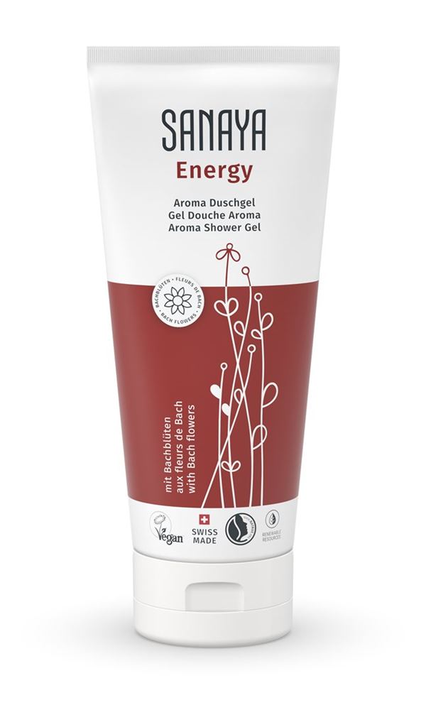 SANAYA Aroma & Bachblüten Duschgel<br>200 ml, Tube, Gel, Energy