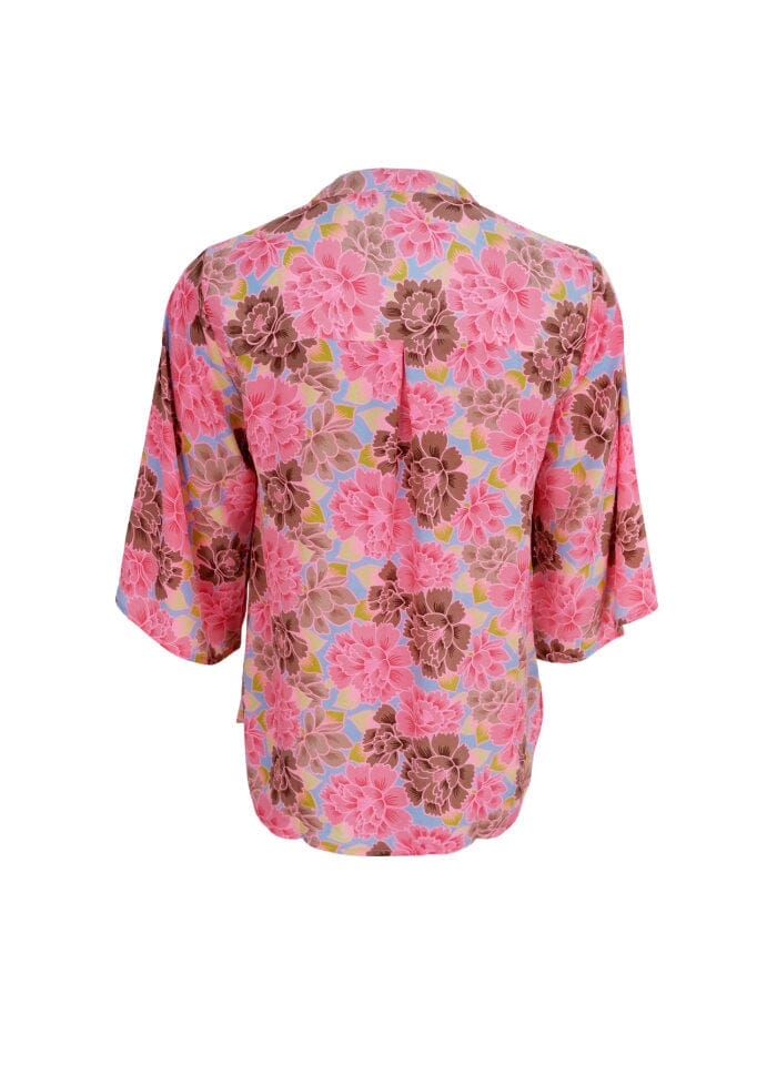 Black Colour Bcluna Flared Sleeve Blouse blossom candy