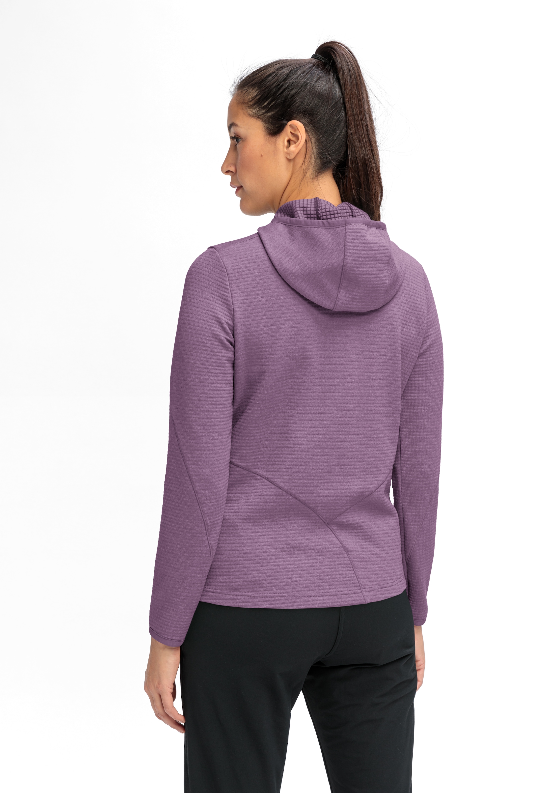 Maier Sports Fleecejacke »Tesila Hood W« Damen Midlayer, atmungsaktiv schnelltrocknend, Full-Zip, Regular fit