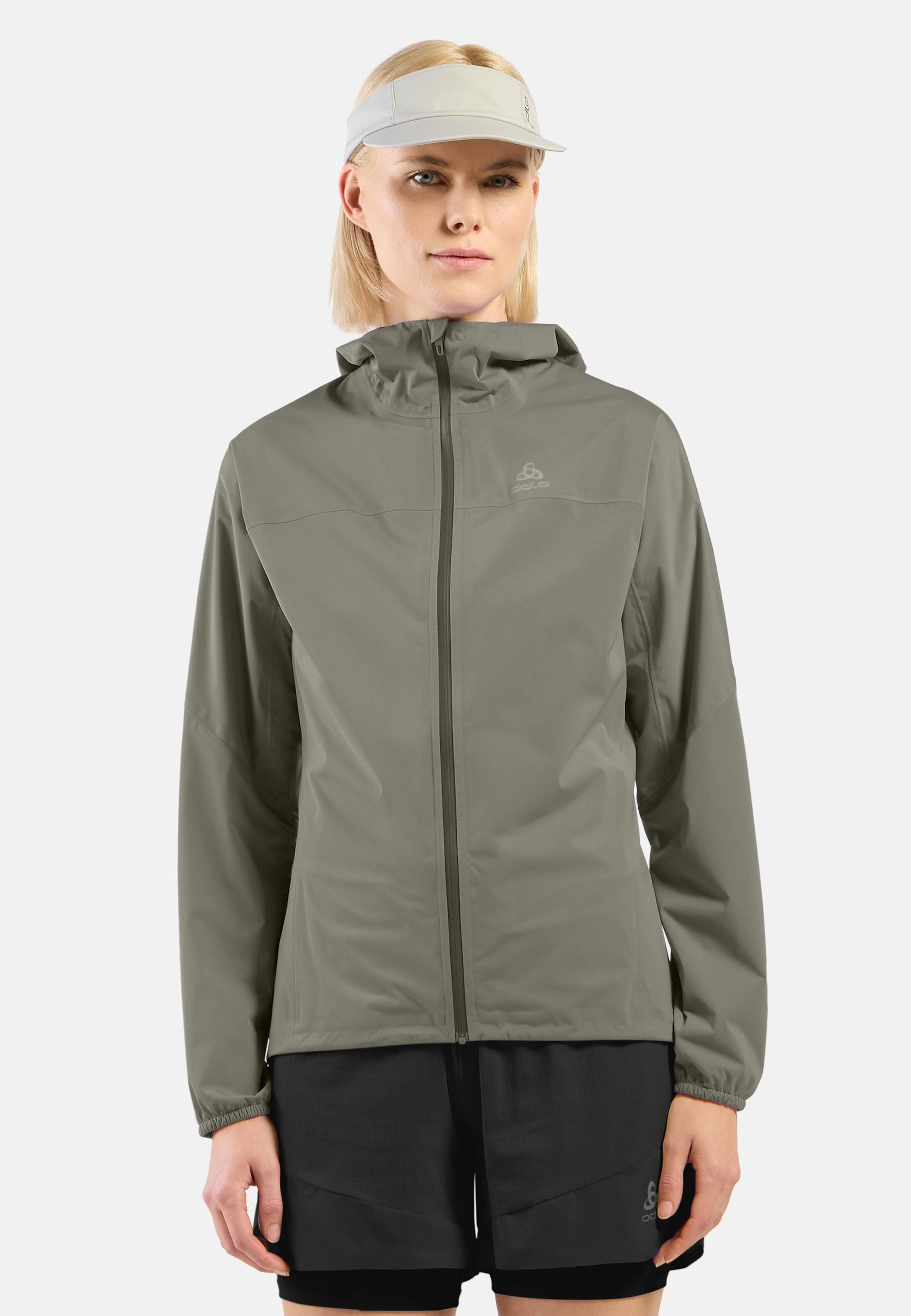 Wasserdichte X-Alp Performance Knit Laufjacke in vetiver