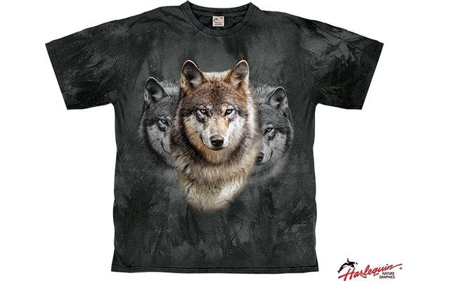 Harlequin Wolf Spirit T-Shirt
