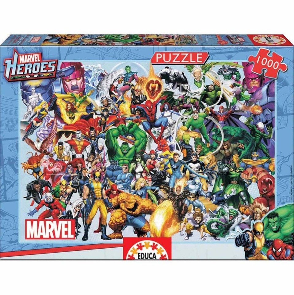 Educa - 1000 Marvel Superhelte Puslespil