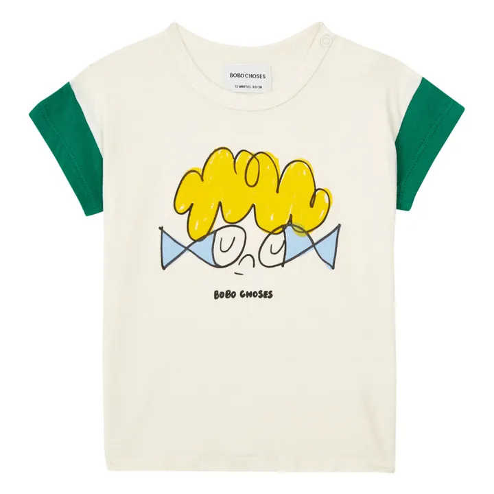Bobo Choses Exclusivité Bobo Choses x Smallable - T-Shirt Coton Bio Poissons Bébé | Ecru