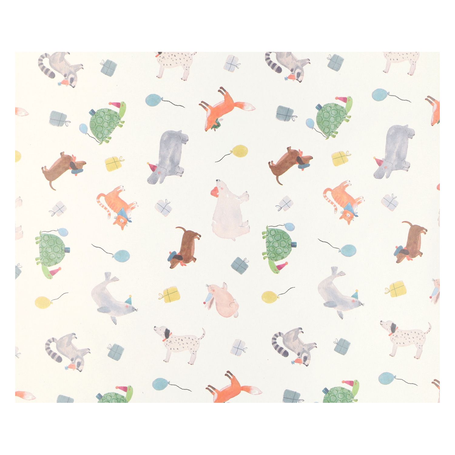 Inpakpapier, dieren, 70 x 250 cm