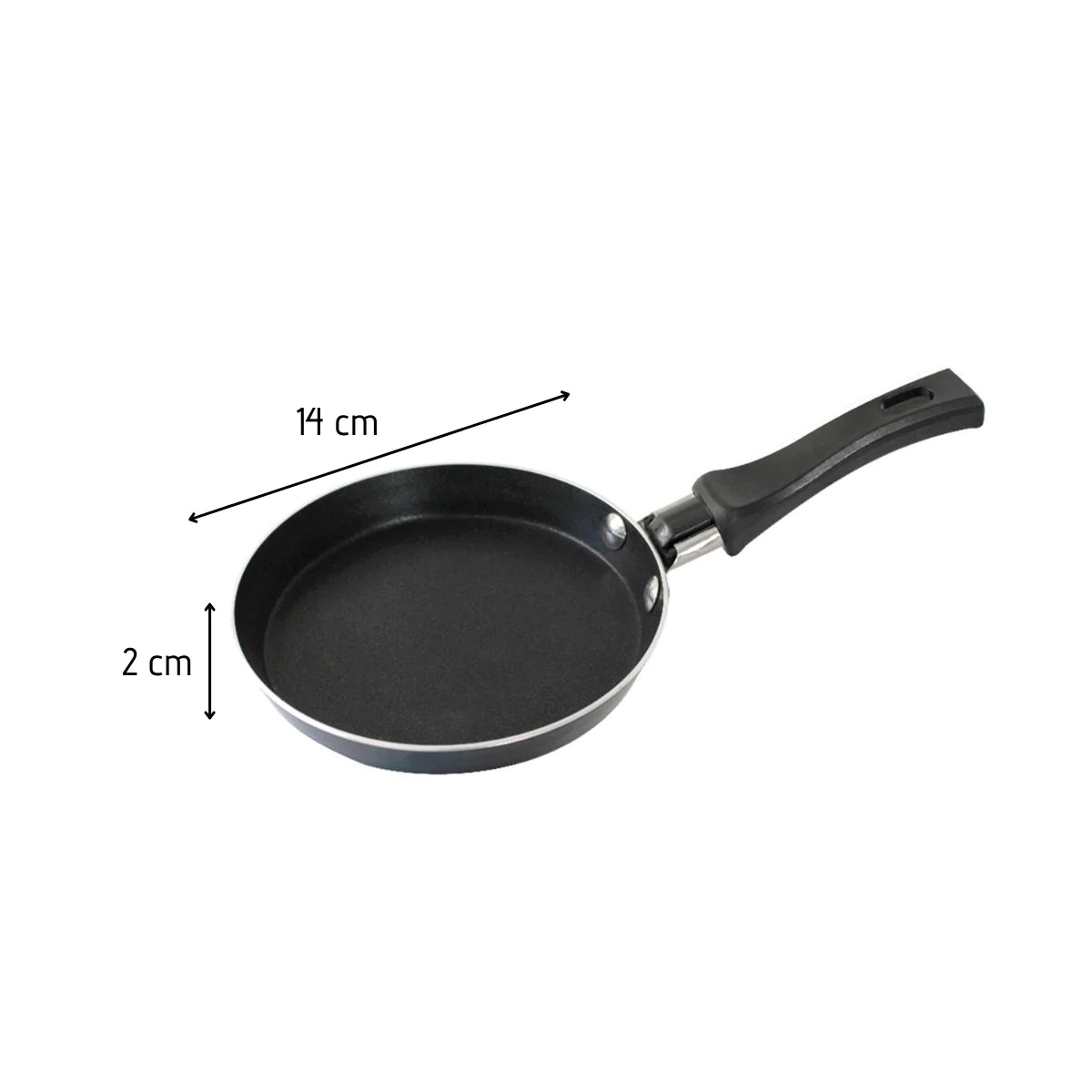 Mini poêle de cuisine 14 cm en aluminium pressé Edition Red Elo