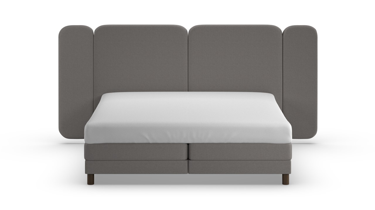 Elektrische boxspring Ridge met Kårlsson Excellence matras - Warm wool dark grey