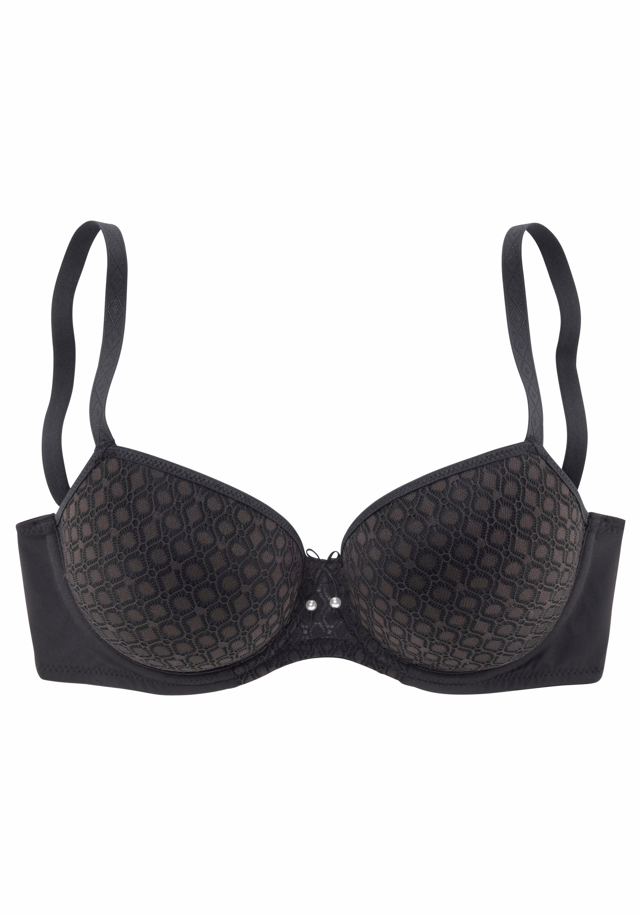 LASCANA Schalen-BH , mit Spitze über nahtlosen Cups, auf Formbügel, Dessous
