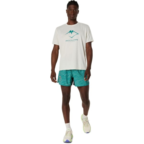 T-shirt trail ASICS FUJITRAIL LOGO SS TOP BIRCH/WHITE SAGE/RAINY LAKE