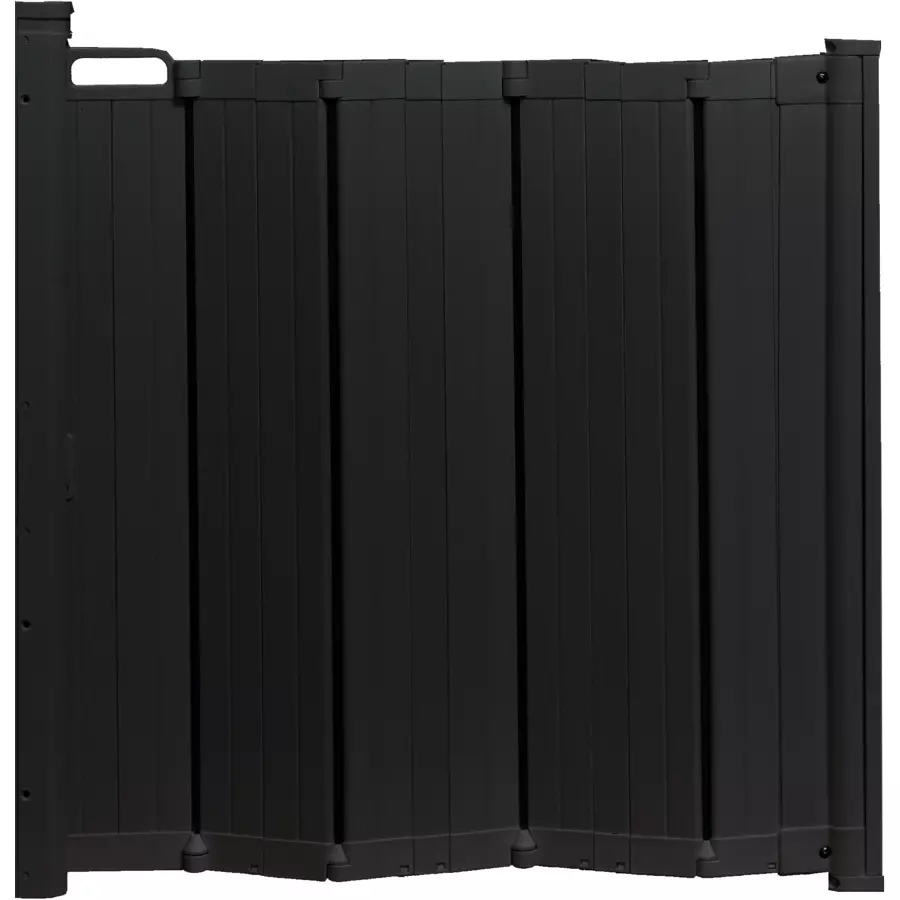 BabyDan Guard Me - Automatisch faltbares Schutzgitter 64,5 bis 89 cm, Schwarz