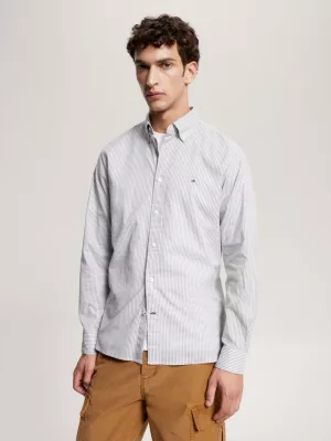 Camisa de corte regular com estampa Micro Dash