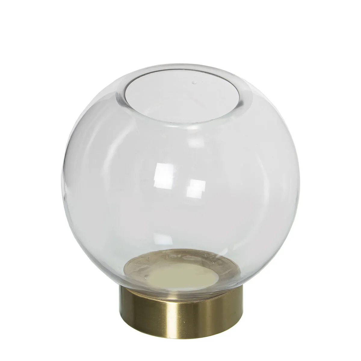 Vase Alexandra House Living Transparent Doré