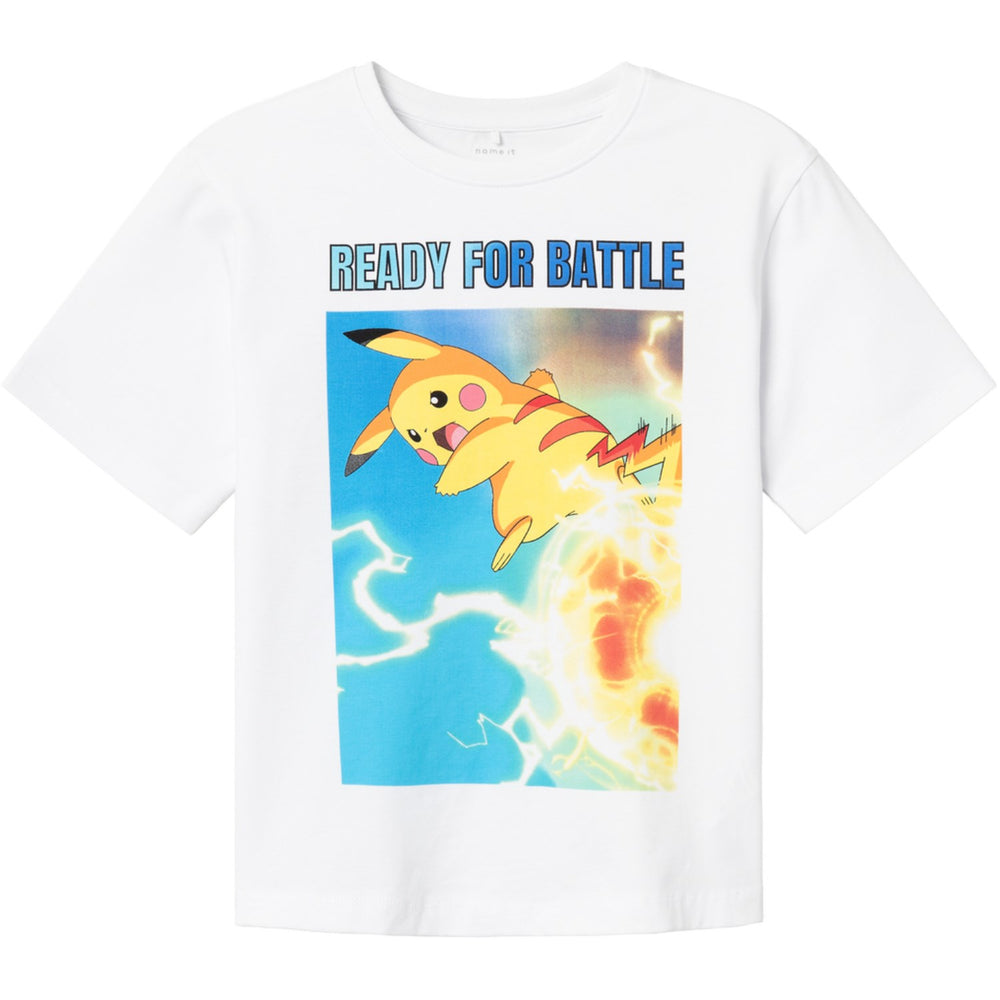 Køb Name It Bright White Skylar Pokemon T-Shirt