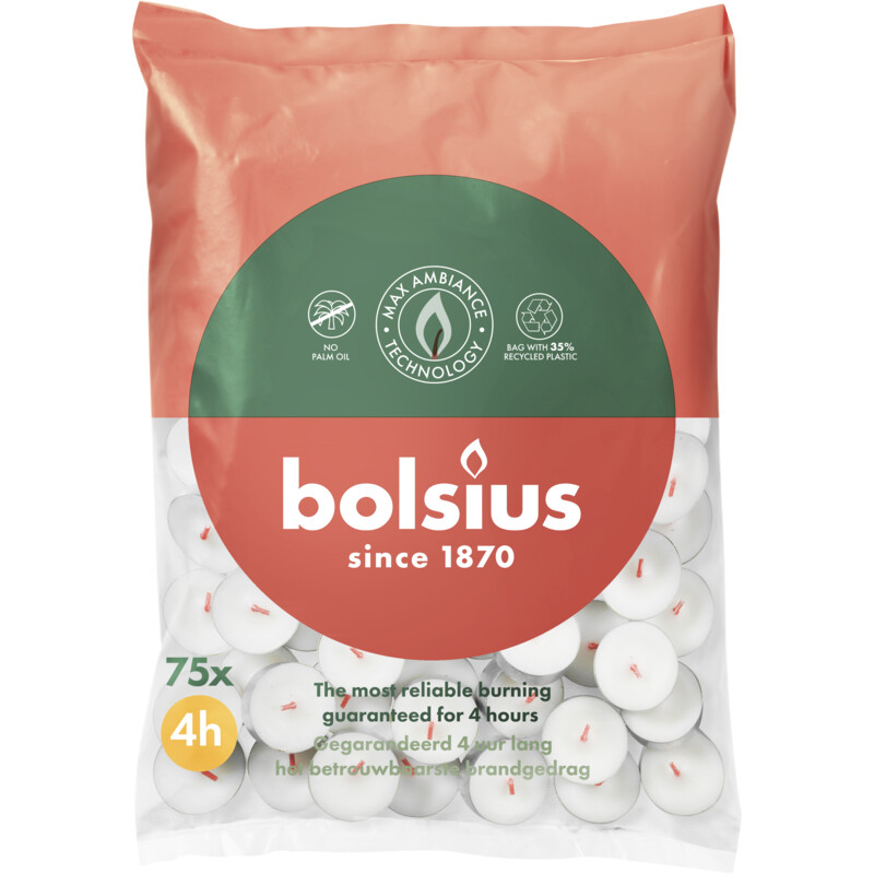 Bolsius Theelicht 4 uur