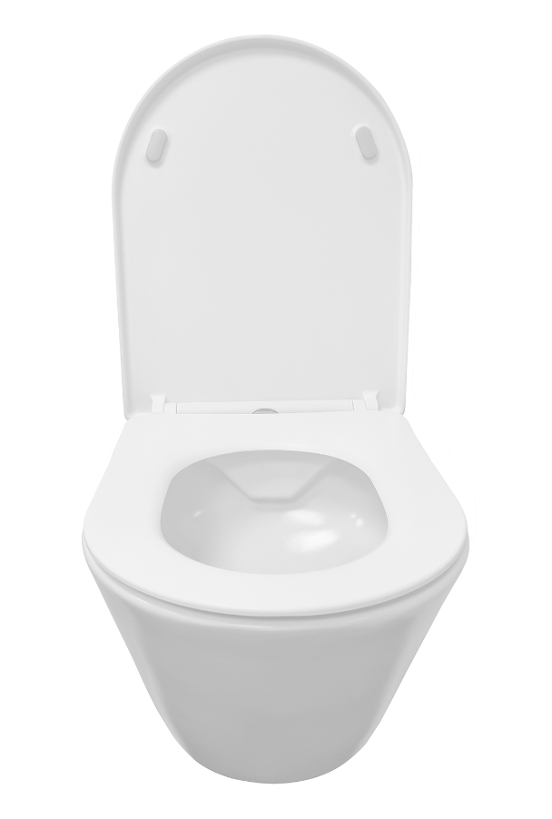 Mueller Filo randloos toilet met zitting mat wit