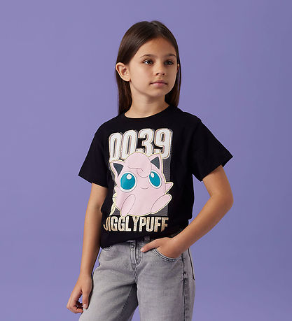 Name It T-Shirt - NkfJimini Pokémon - Schwarz m. Print