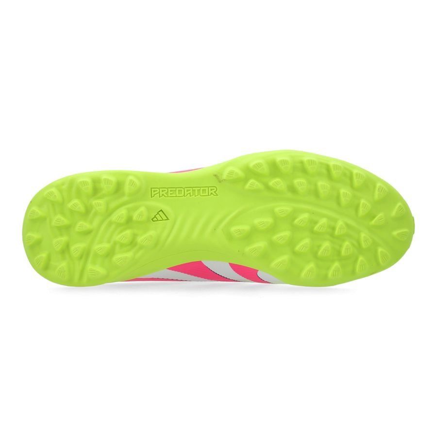 adidas Predator League Laceless TF Celestial Victory - Blanc/Lucid Pink/Lucid Lemon Enfant