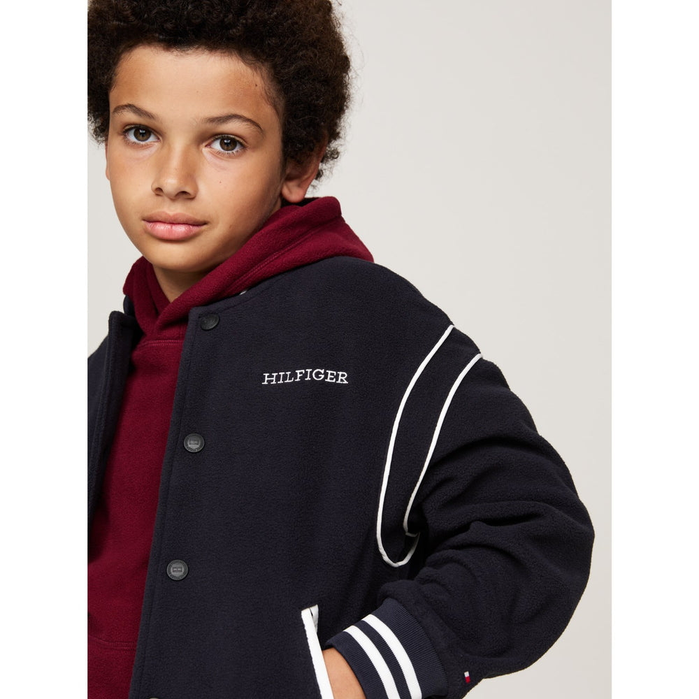 Køb Tommy Hilfiger Desert Sky Polar Fleece Bomber Jakke