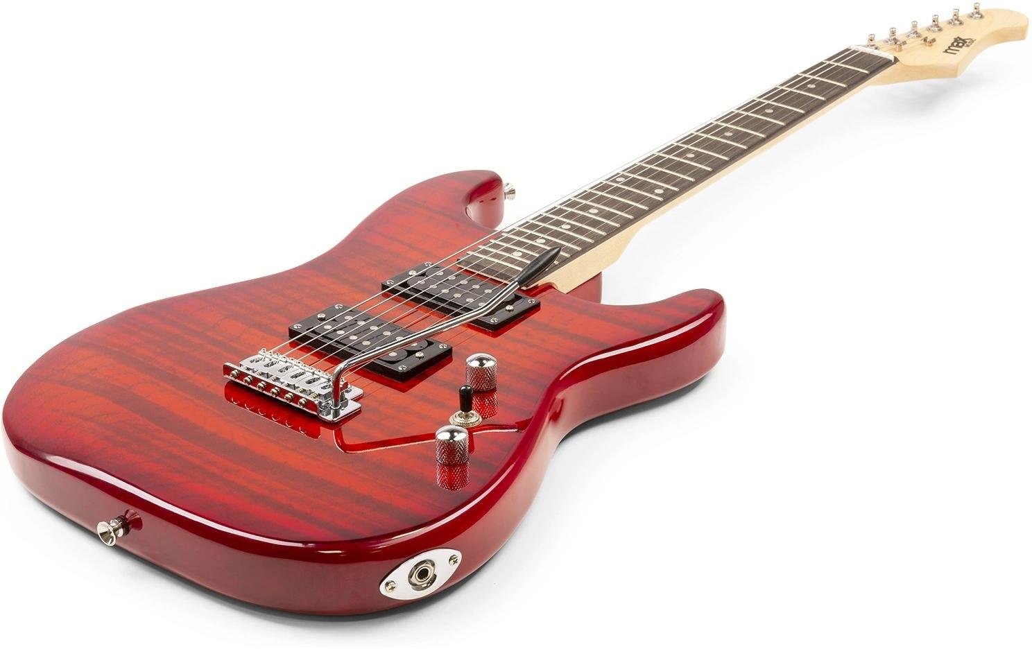 E-Gitarre GigKit Quilted Style Rot<br>E-Gitarre mit Zubehör