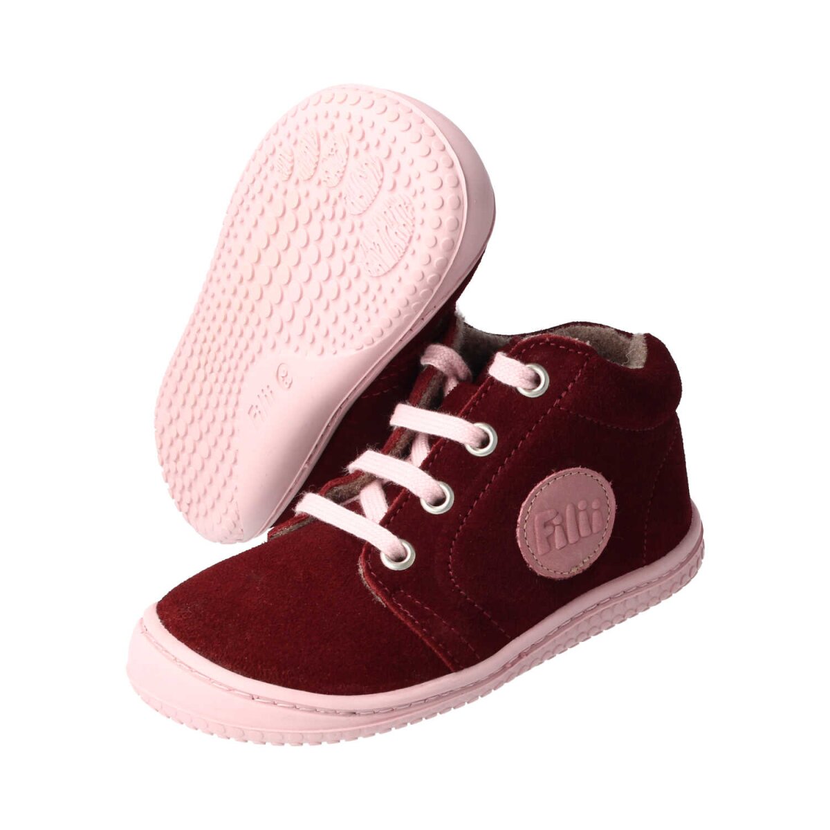 ML4011-F1 berry GECK velours fleece laces Weite/M