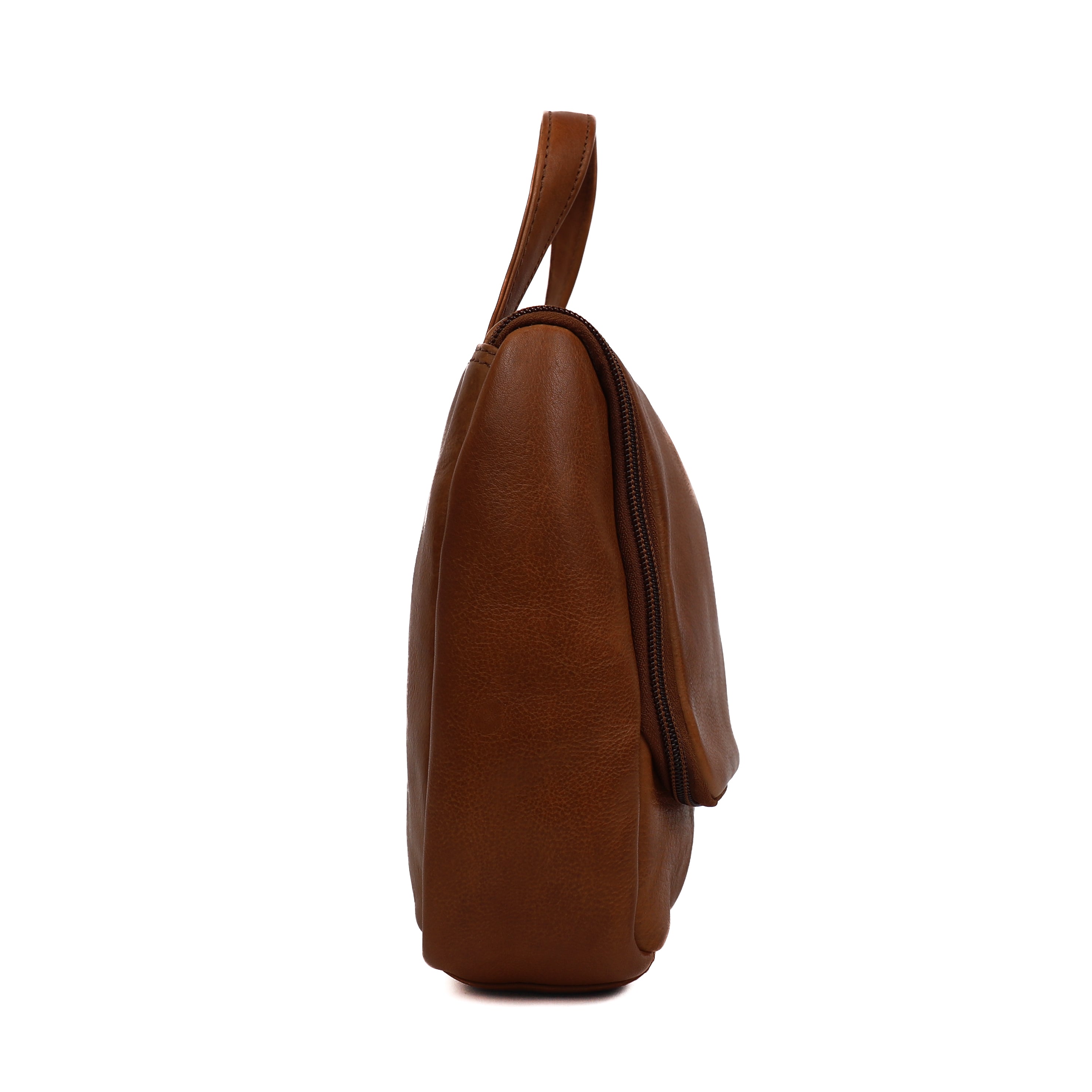 Ophangbare toilettas met haak 'Martin' cognac