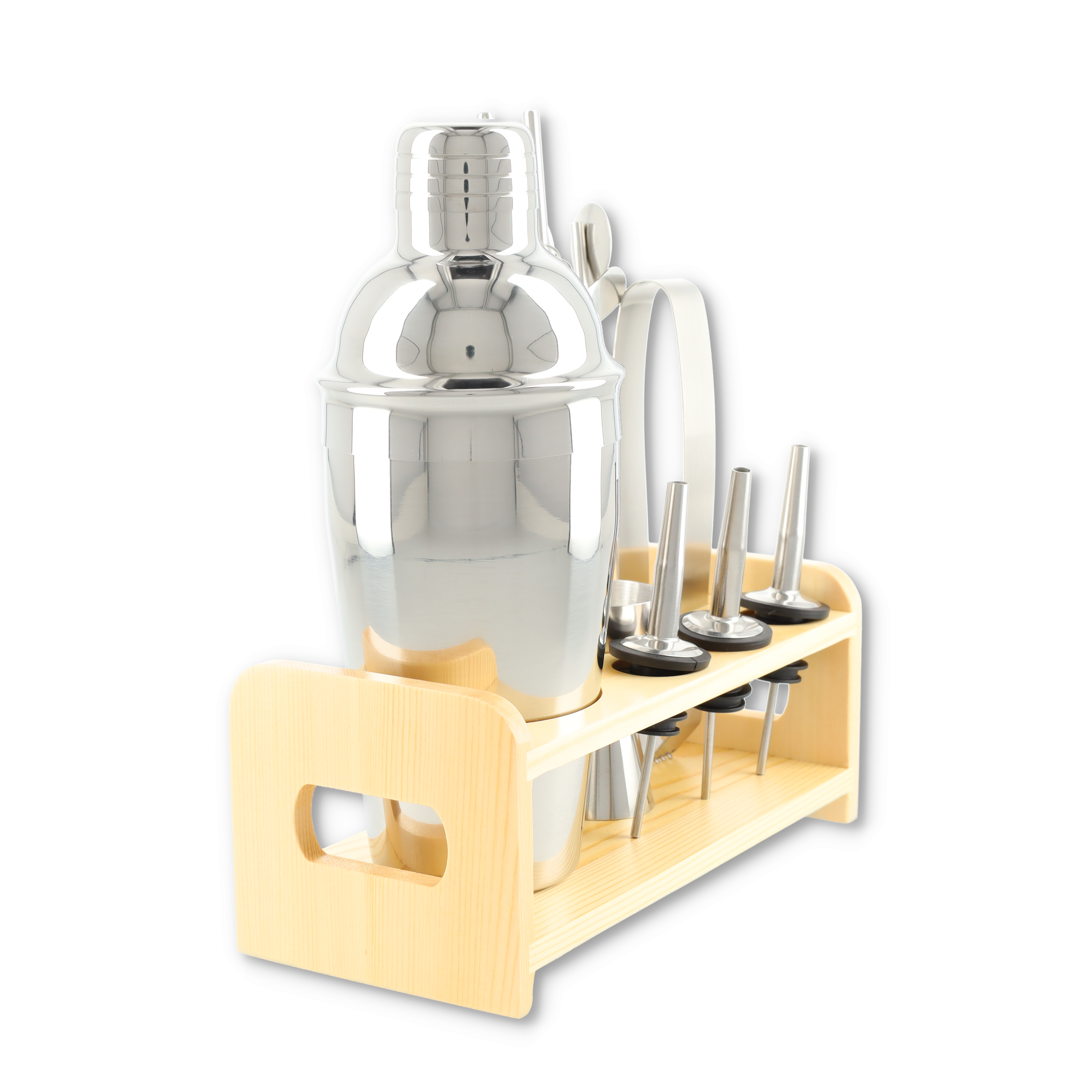 (14-tlg. Set) 0.55L Edelstahl Cocktail Mixer Bar Shaker Kit