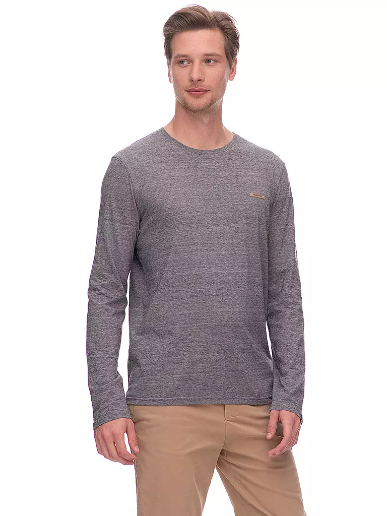 RAGWEAR Langarmshirt FREN hellgrau