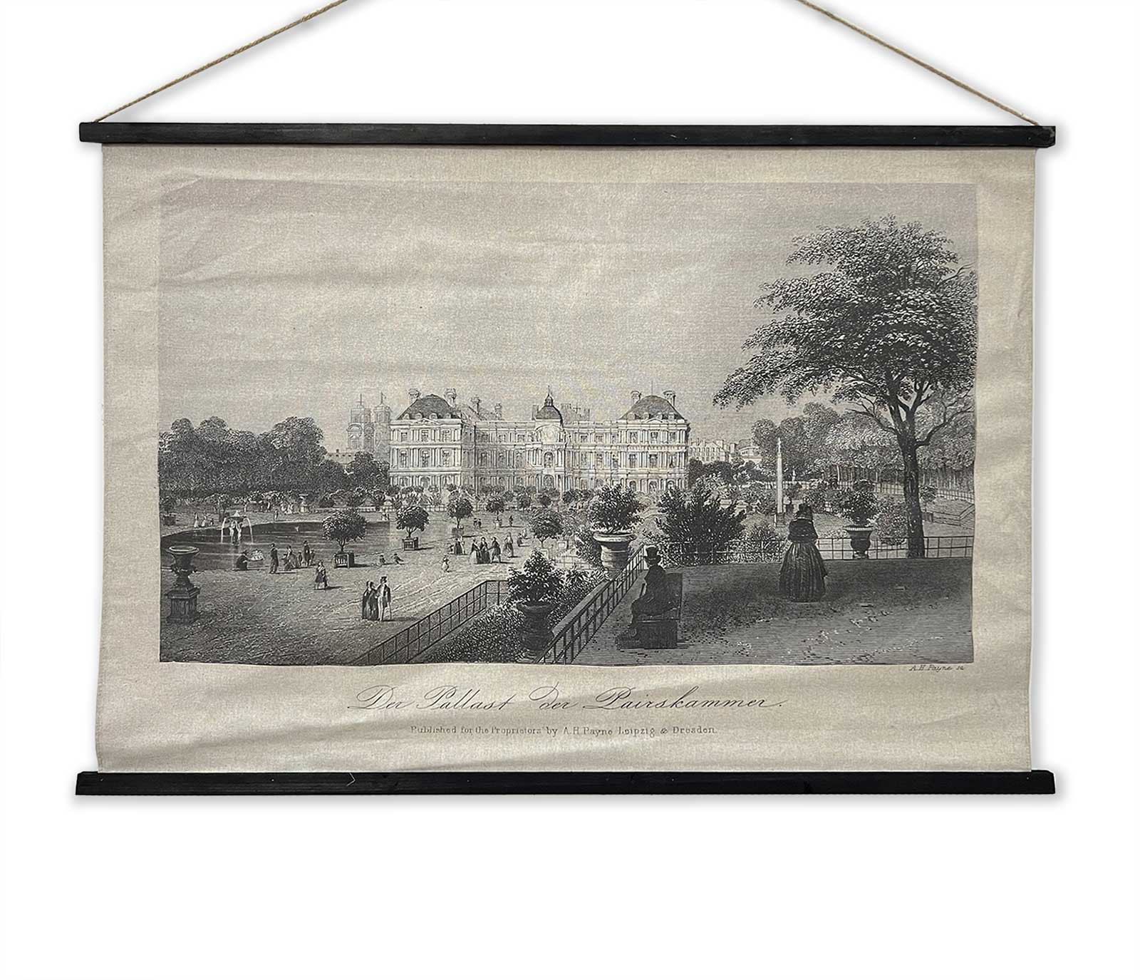 Rollbild 'Pairskammer Pallast', B 125 cm, H 86 cm von fischer's lagerhaus