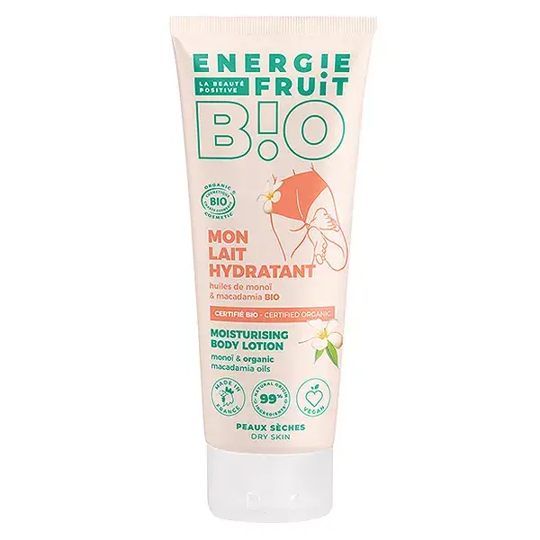 Loção Corporal Energie Fruit para Pele Seca com Óleos Orgânicos de Monoi e Macadâmia 200ml