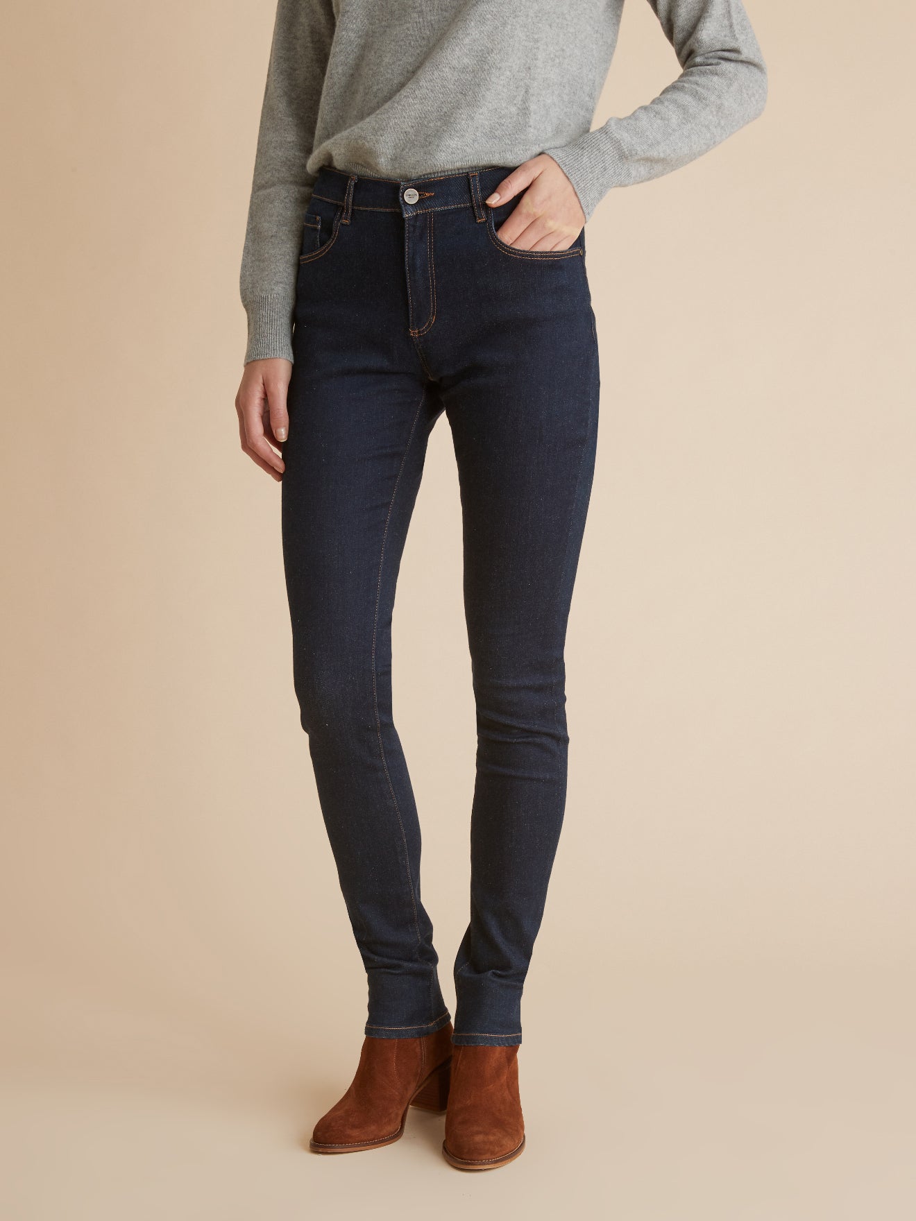 Jean Slim super stretch Femme Farah - Coton bio, délavage écoresponsable