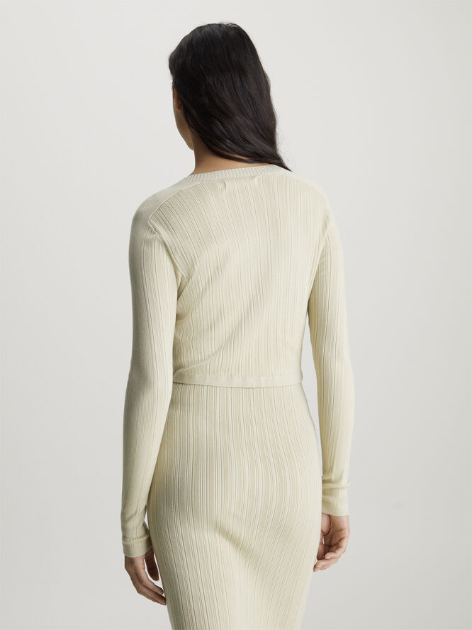 Calvin Klein WOVEN LABEL SWEATER CARDIGAN Lfu