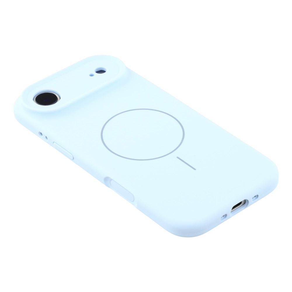 iPhone Air MagSafe Silikon Case Hülle - Hellblau