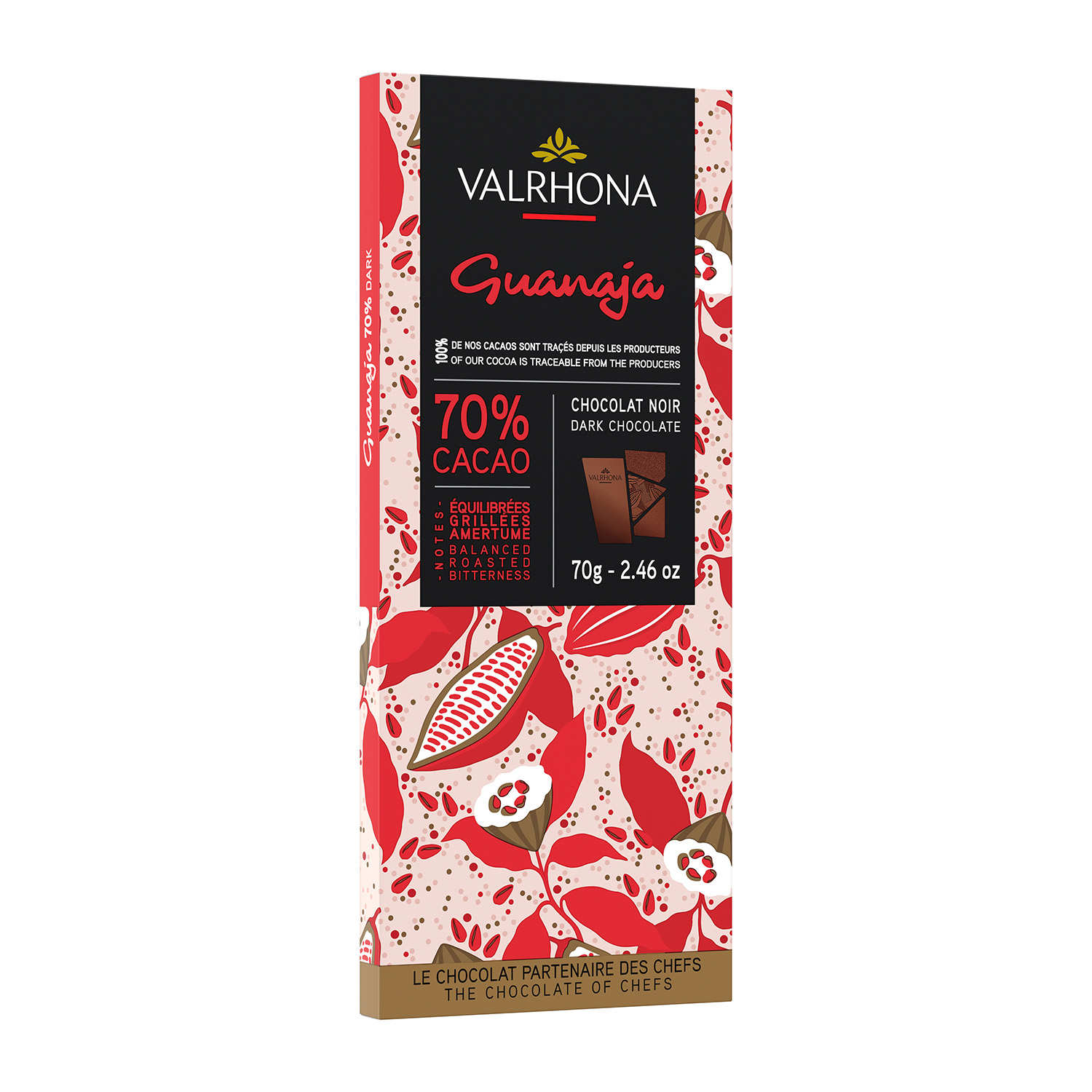 Tablette de chocolat noir Guanaja 70% - Valrhona