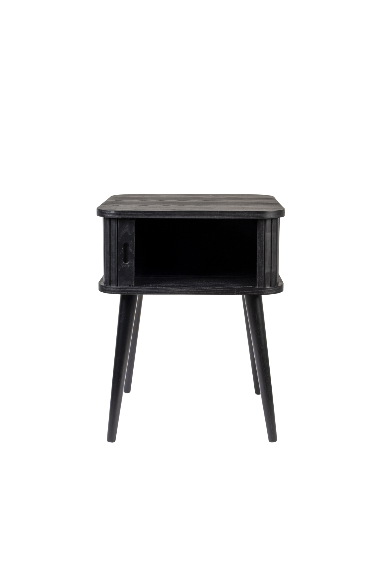 Bijzettafel Barbier zwart eiken