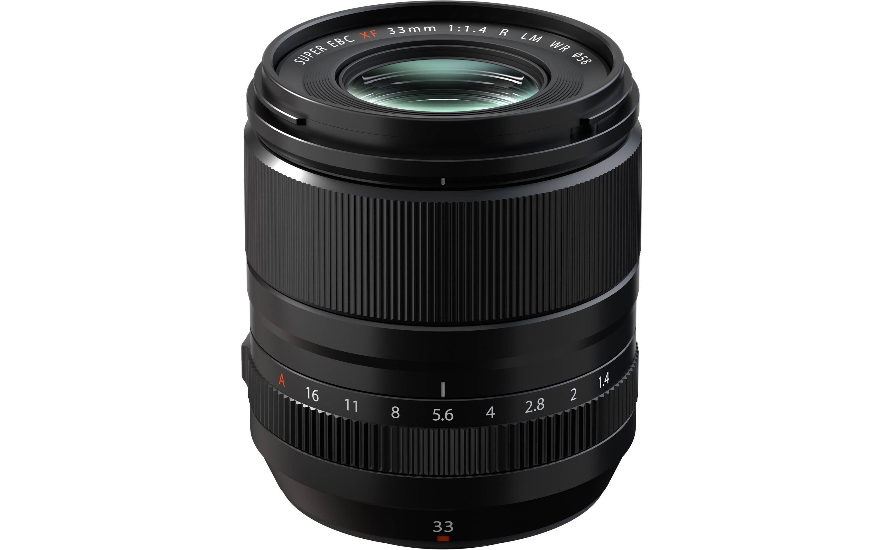 Festbrennweite FUJINON XF 33mm F/1.4 R LM WR X-Mount<br>Standardobjektiv mit hoher Auflösung und schnellem Autofokus