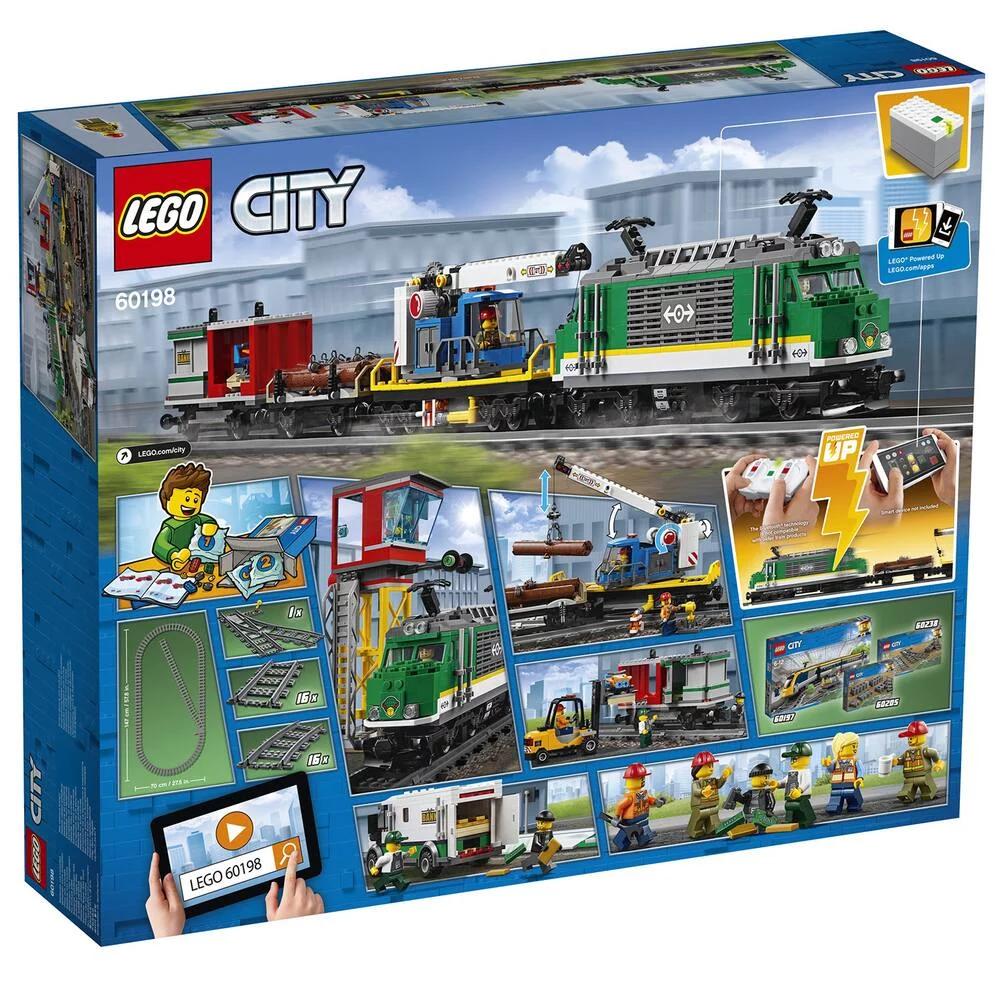 LEGO®CITY 60198 - LE TRAIN DE MARCHANDISES TELECOMMANDE