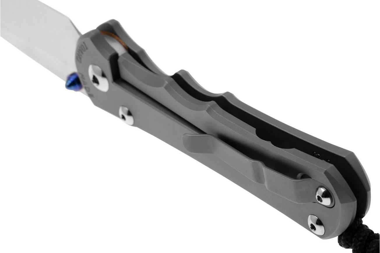 Chris Reeve Large Inkosi LIN-1122 CPM MagnaCut Insingo, Plain Glass Blasted Titanium, zakmes