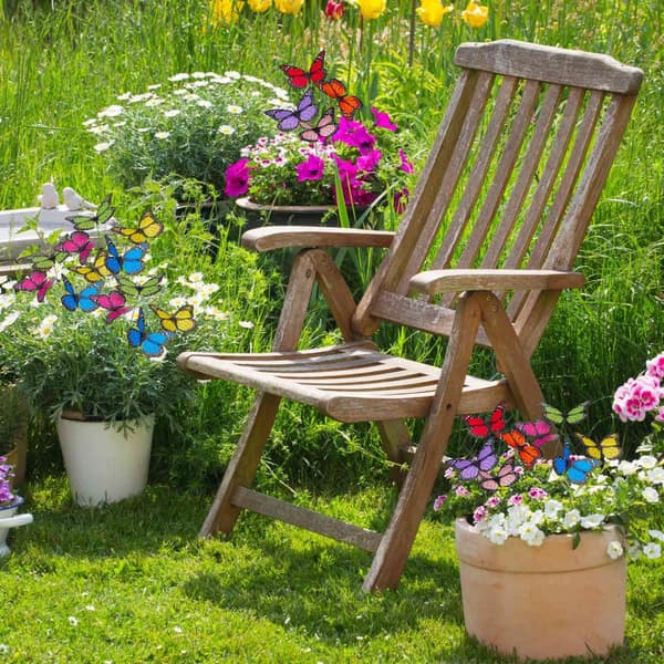 Hagepynt sommerfuglsett med 72 stk