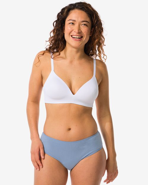 Culotte d'incontinence en coton pour légères fuites urinaires bleu moyen